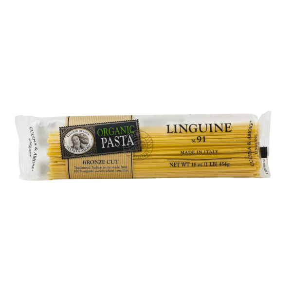 Organic Bronze-Cut Linguine Pasta