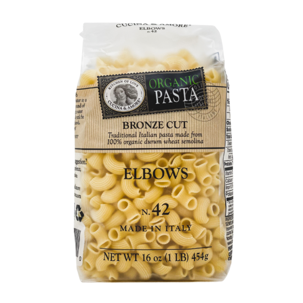 Organic Bronze-Cut Elbows Pasta
