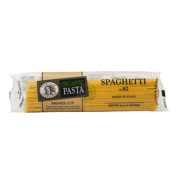 Organic Bronze-Cut Spaghetti Pasta