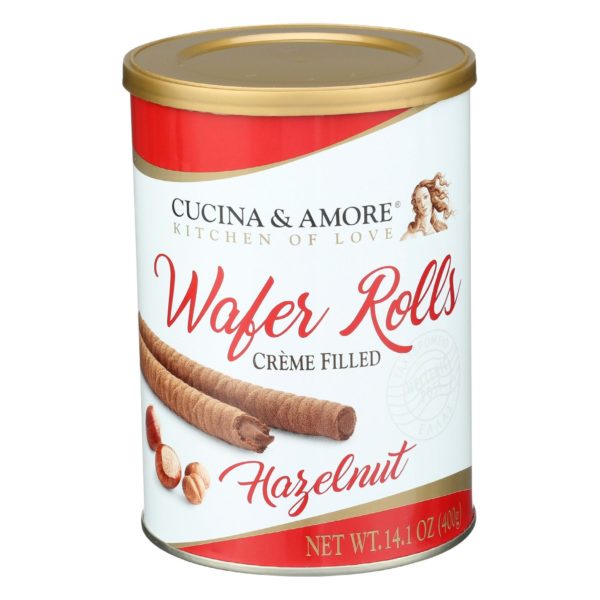 Hazelnut Wafer Rolls