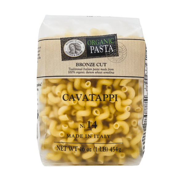 Organic Bronze-Cut Cavatappi Pasta