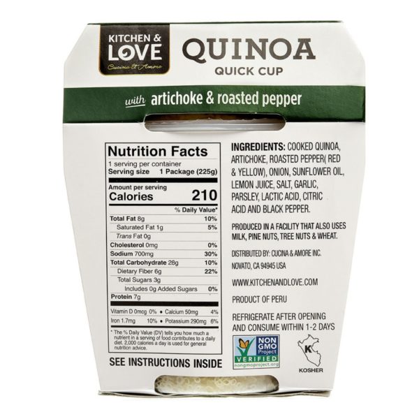 Artichoke & Roasted Pepper Quinoa Quick Cup - Image 4