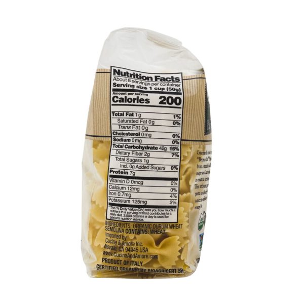 Organic Bronze-Cut Farfalle Pasta - Image 3