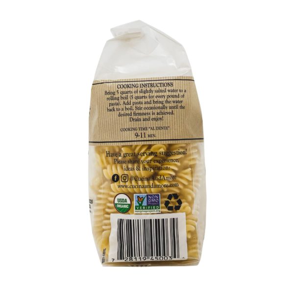 Organic Bronze-Cut Fusilli Pasta - Image 4